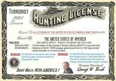 Osama hunting License